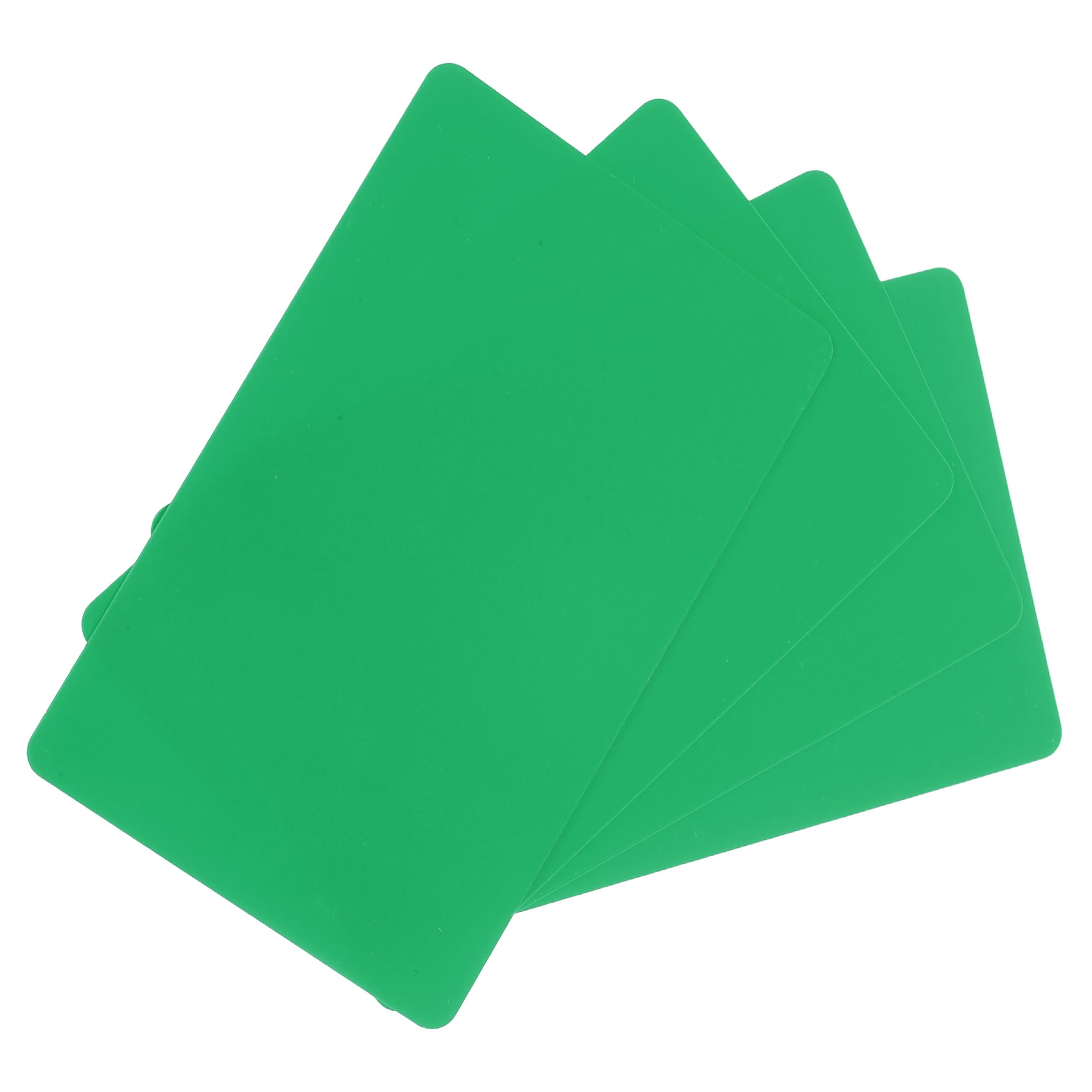 sourcing map 20Pack Blank PVC Cards 20mil ID Blank Credit Cards Plastic Waterproof & Double Sided Printing for ID Badge Printer, Graphics Green