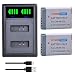 Produktbild PowerTrust 2PCS NB-13L Batterie mit LED-Dual-Ladegerät für Canon PowerShot G5X, G7X, G9X, G7X Mark II, SX620 HS, SX720 HS, SX730 HS, SX740 HS, G9X Mark II, G1 X Mark III, G5 X Mark II