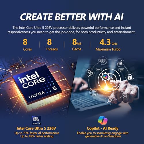 Image of Lenovo Yoga 7i 2 in 1 Laptop Touchscreen Computer, 16 inch 2K IPS Touch Screen Convertible Copilot+ AI PC, Intel Core Ultra 5, 16GB DDR5 1TB SSD, Windows 11, Backlit Keyboard, Fingerprint, Thunderbolt