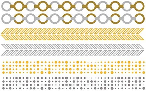 Gold, Silver and Black Flash Inspired Metallic Jewelry Temporary Tattoos - 2 Pack