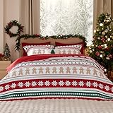 Bedsure Christmas Quilt King Size - Red Quilt for...