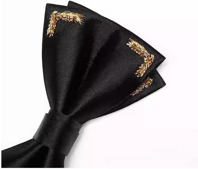 Black Bow Tie The Groom Marry Wedding Groomsman Graduate Perform Necktie