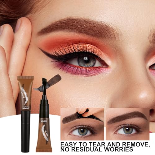 Tinte para Cejas - Color de Cejas Antimarcas y Duradero | Tinte Semipermanente Resistente Al Agua de Larga Duración Para Mujeres y Hombres, Maquillaje Cosmético - imagen 9