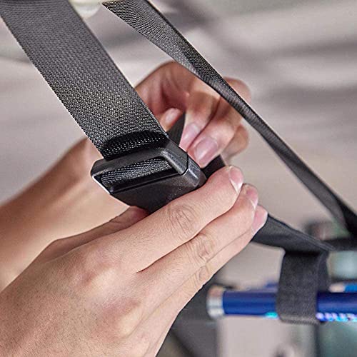 Hinature Adjustable Fishing Rod Holder – Easy Carrier Black Vehicle Fishing Pole Storage Rod Rack With 2 Straps For Car Vans Suv Truck Wagon Jeep Roof- 86.6 Inches Length #TOP3