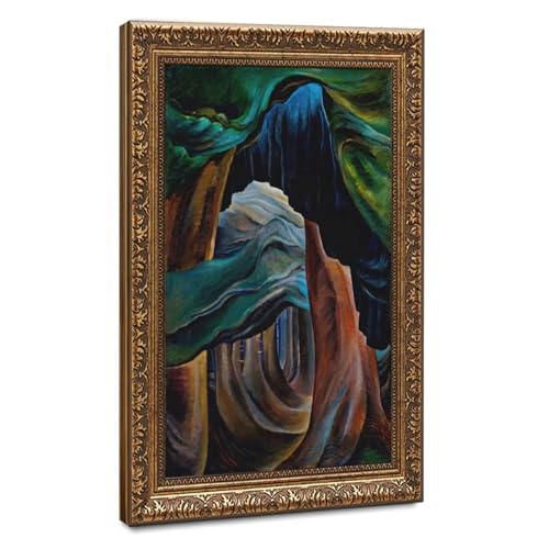 Toile Forest Colombie-Britannique Emily Carr cadre suspendu 40x61