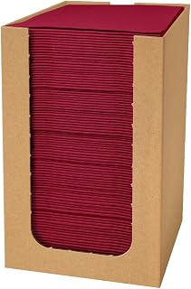 PAW Stoffähnliche Cocktailservietten 20 x 20 cm, 100 Stück - Bordeaux