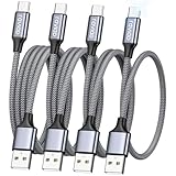RAVIAD Cavo USB Type-C [4Pezzi, 0.5m 1m 2m 3m] Cavo USB C Ricarica Rapida 3A QC 3.0 Nylon Intrecciato Cavo USB Tipo C per Samsung Galaxy S24/ S23/ S22/ S21/ S10, iPhone 15 Pro Max, Pixel 8 7, OnePlus