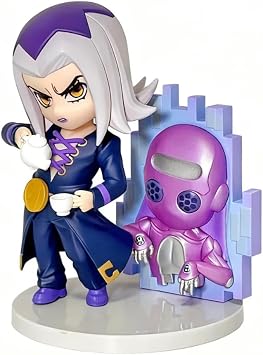 YLQANONG Jotaro Brando Figures Giorno Giovanna/Bruno Bucciarati/Leone Abbachio Anime Figure Statues Anime Adventure Action Figurine Ornaments 3.5IN