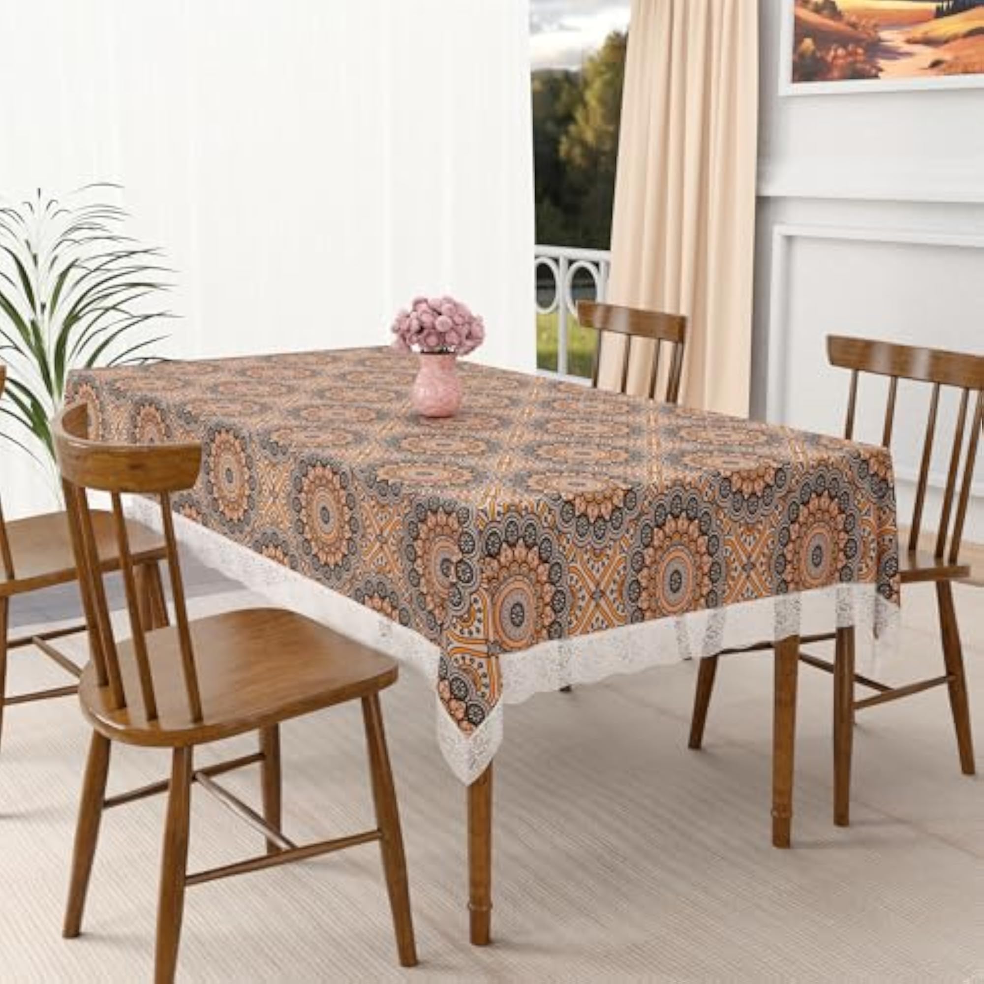 48x60 Inch Table Cover, PVC 4 Seater Waterproof Protector