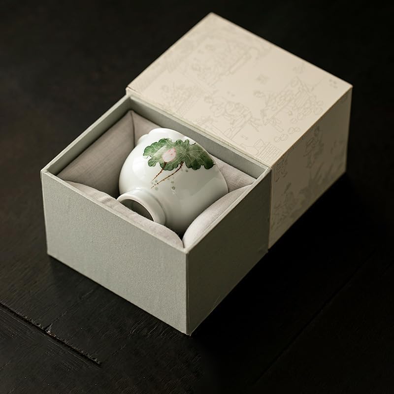 Chinese hand-painted master cup tea cup hand-painted tea cup with gift box-picture6