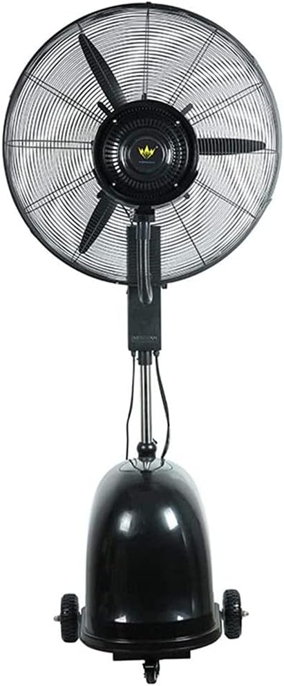 FUFU Climatizadores evaporativos Oscilando la neming con un tanque de agua de 10 galones, 3 velocidades de ventilador Sistema de enfriamiento al aire libre 120 grados Oscilación para los patios de res
