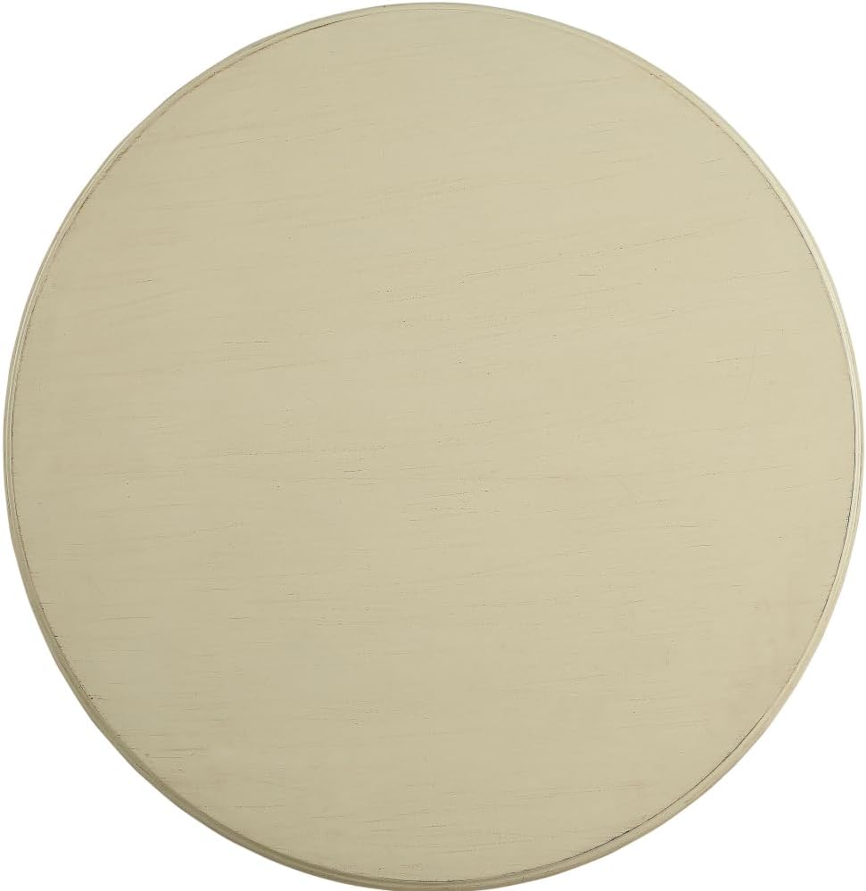 Accent Table with Pedestal Base for Living Room and Entryway Use