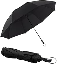 Victoper 54 Inch Large Folding Golf Umbrella, Windproof Double Vented Canopy, Automatic Open, Big Outdoor Parasol for 2-3 People, Sun Protection and Rain Shield