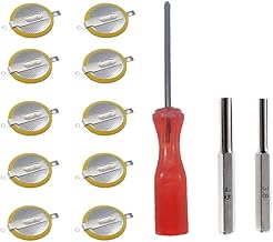 CR1616 Batteries with Tabs,10 pack Tabbed CR1616 Batteries with Pins 3V CR1616 Lithium Battery for Gameboy Cartridge Battery Ruby Gameboy Advance SP Fire Red Leaf Green Emerald