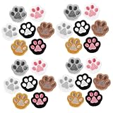 SHINEOFI 28 Piezas linda pata de perro verter pegatina traje huella equipo decoración bordados embellishments chaquetas fulares sombrero gorros mochilas para rucking chapéu poliéster