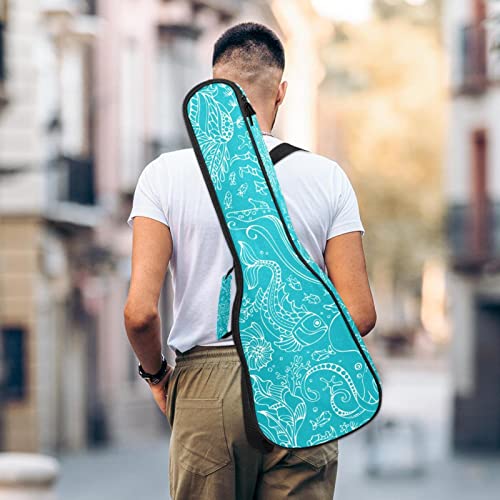 Sac ukulélé ténor Octopus tortue bleue protégez votre instrument contre l'humidité et les coups - 5
