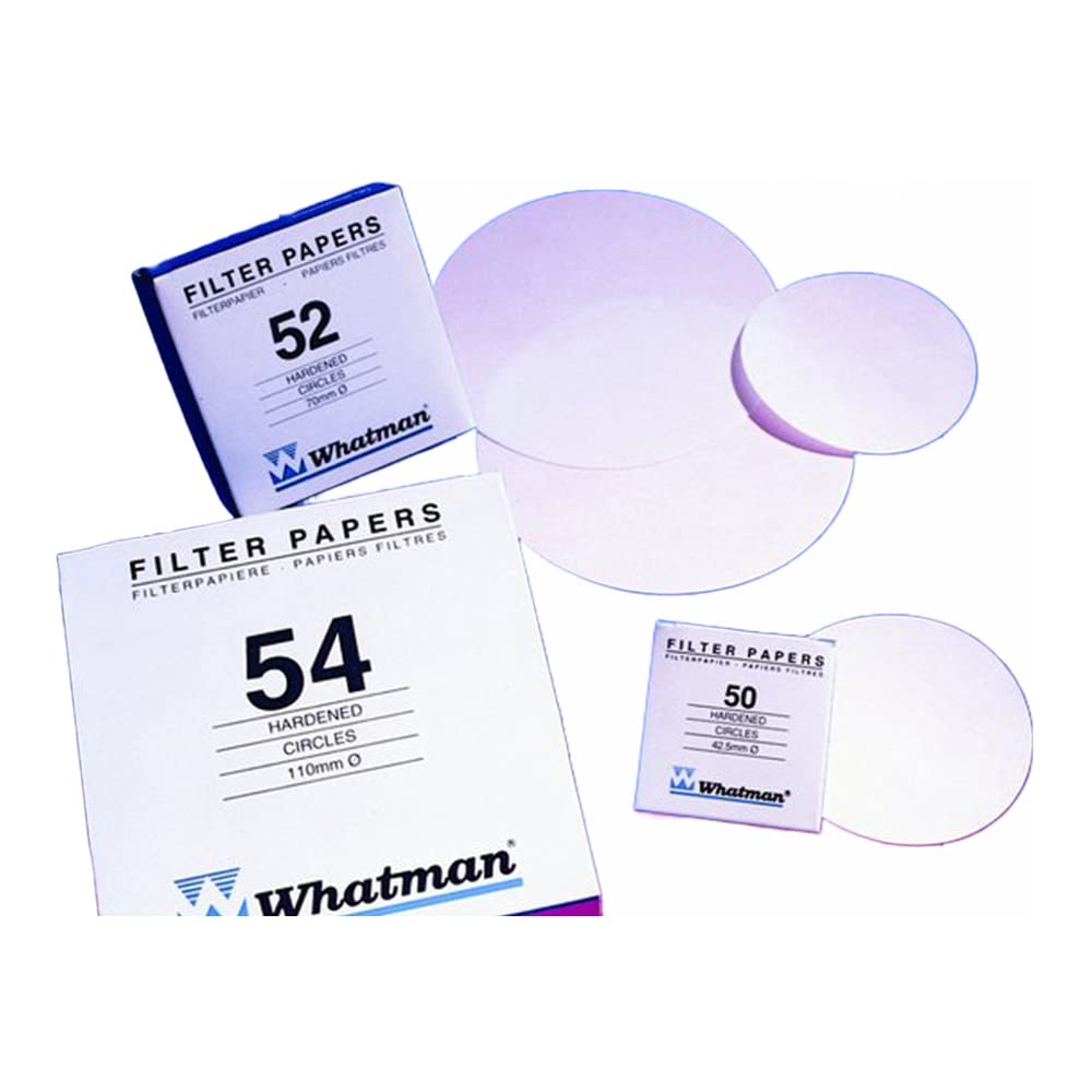 Whatman 1454-090 Hardened Low Ash Quantitative Filter Paper, 9.0cm Diameter, 22 Micron, Grade 54 (Pack of 100)
