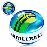 MEPOTI Wrist Trainer Ball, Auto-Start Wrist and Forearm Exerciser Arm Strengthener Grip Strength Trainer Workout Toy Spinner Gyroscope Ball