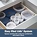 Rubbermaid Easy Find Lids® Food Storage Containers with Vented Lids, 26 Piece Set, Blue