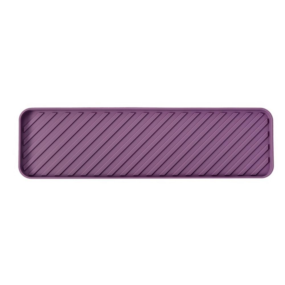 CTRLZS Tray Placemat Seasoning Bottle Rack Insulated Teacup Storage Mat Kitchen Soap Tray Silicone Sink Tray
