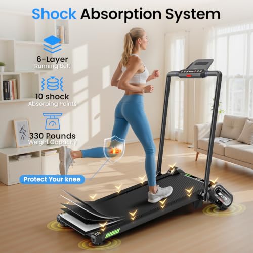 Image of FINEHORSE Walking Pad 13% Auto Incline, Desk Treadmill for Home, 330LBS