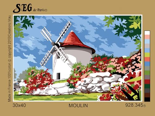 Toile demi-point moulin seule pour vos moments créatifs à la maison