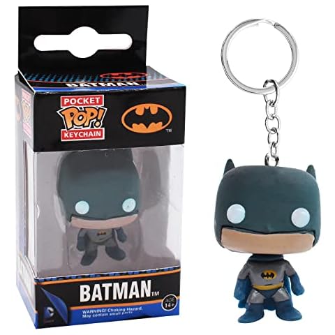 BSNRDX Marvel Schlüsselanhänger, Vinyl Keychain Batman 10 cm The Avengers Schlüsselring Cover