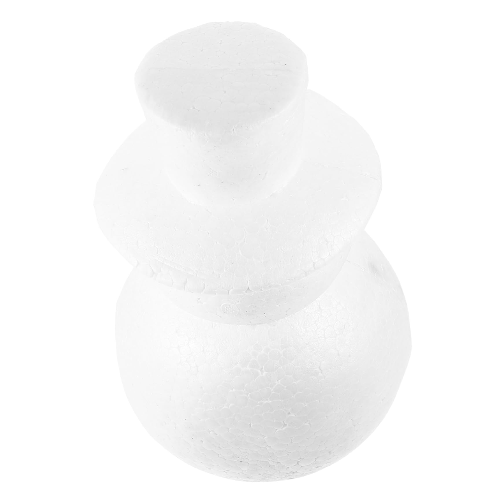 Muñeco de nieve navideño para manualidades fáciles con base de poliestireno ABOOFAN