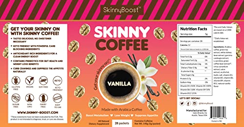 Skinny Boost Skinny Coffee- (Vanilla Flavored)