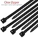150 Pieces Multi-Purpose Cable Zip Ties 8 Inch,Self Locking Black Zip Ties with 50 Pounds Tensile Strength
