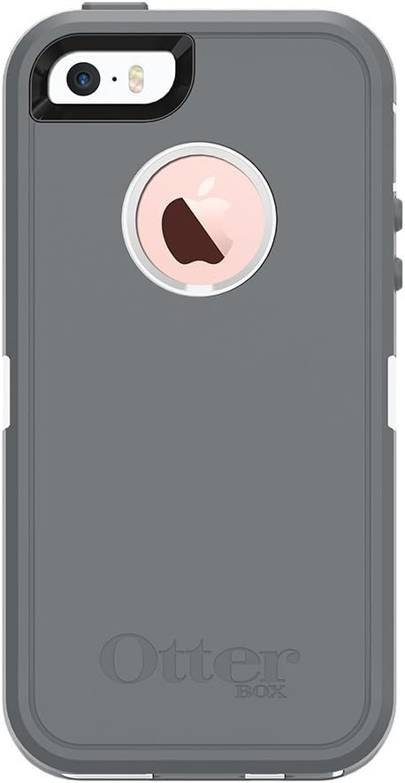 Rugged Protection OtterBox Defender Case for iPhone 5, 5S and SE Case Only - Bulk Packaging - Glacier (White/Gunmetal Grey)