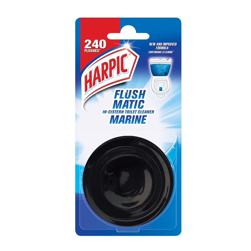 Harpic Flushmatic InCistern Toilet Cleaner Blocks, Marine 50 g