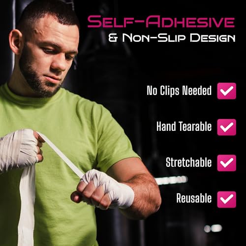 Locked in Cohesive Bandage Wrap 7.5cm x 4.5m - Self Adhesive Bandage Tape for Injury Recovery, Compression & Ankle Support - Elastic, Sweat-Resistant, Breathable - for Joints, Wrists, Knees & More - Image 6