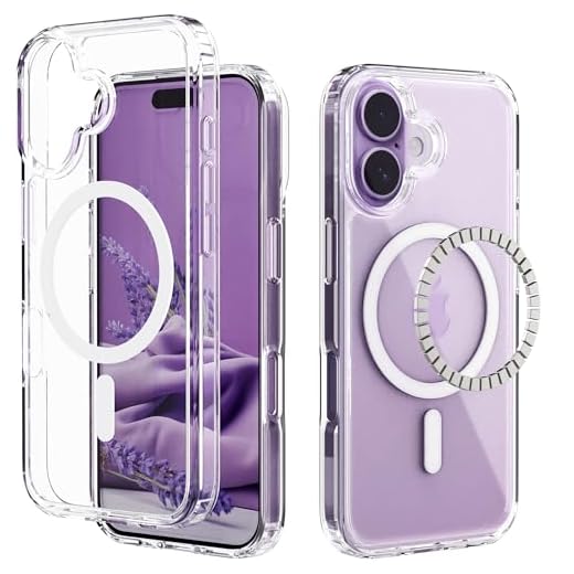 IDweel Magnetic for iPhone 17 Case, Compatible with Magsafe, Shockproof Shock Absorption, Slim Fit & Lightweight, Scratch-Resistant Protective Bumper Cover for iPhone 17 6.3",HD Clear