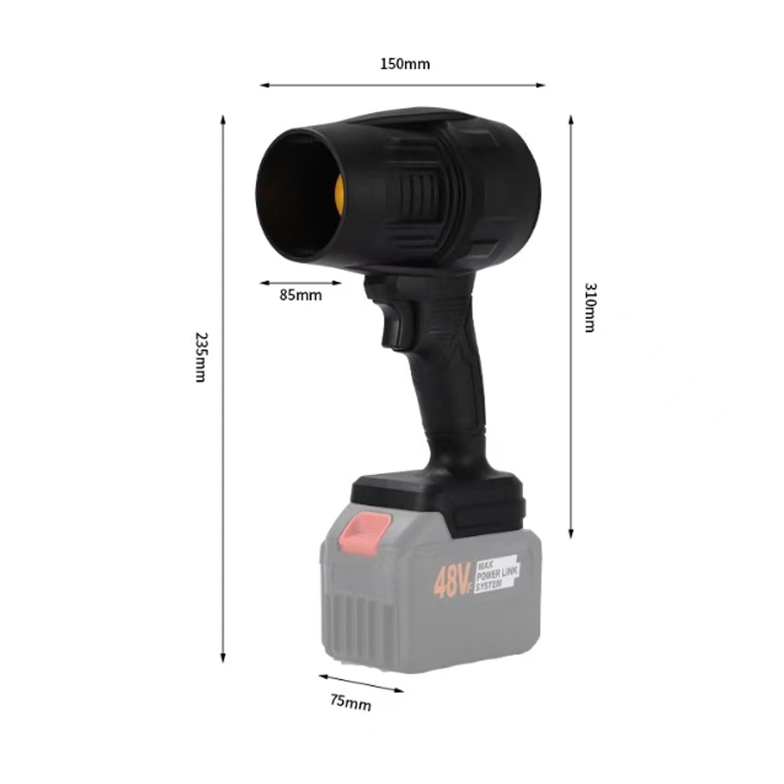 Seese - Soffiatore professionale per foglie senza fili, leggero e super potente, per esterni, per la pulizia di cortili, patio, auto (blu)