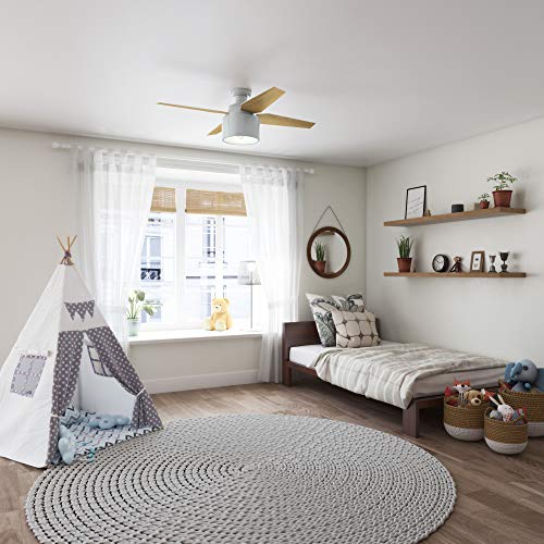 Hunter 52 inch Indoor Ceiling Fan with LED Light and Remote Control - Modern Ceiling Fan, Low Profile Mount, 4 Blades, For Bedroom, Living Room, or Kitchen, Quiet - Cranbrook 50264, Dove Grey - Image 11