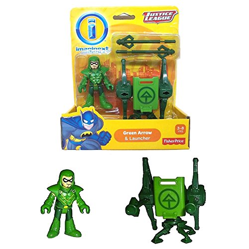 Imaginext, DC Comics Justice League, Green Arrow Figure and Launcher, 3 Inches
