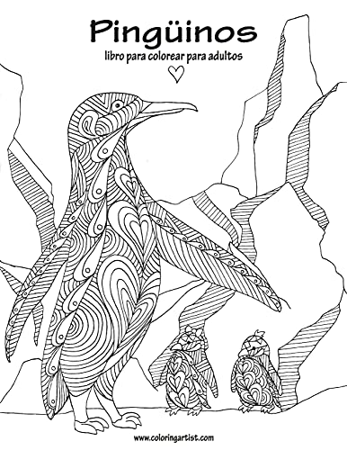 Pingüinos libro para colorear para adultos 1 (Spanish Edition)