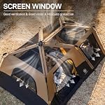 EVER ADVANCED 8/10 Person Camping Blackout Design Tent - Image 5