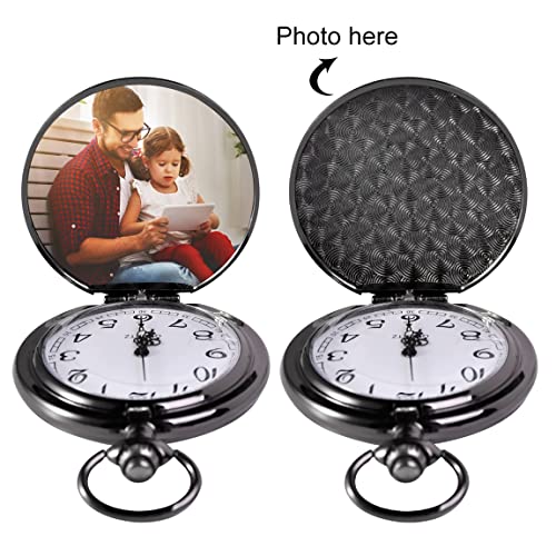 Gifts For Dad From Daughter,Fathers Day Birthday Gifts For Dad Grandpa From Daughter Wife Personalized Pocket Watch With Chain,Dad Gifts For Papa Stepdad Father In Law Daddy Christmas Anniversary #TOP4
