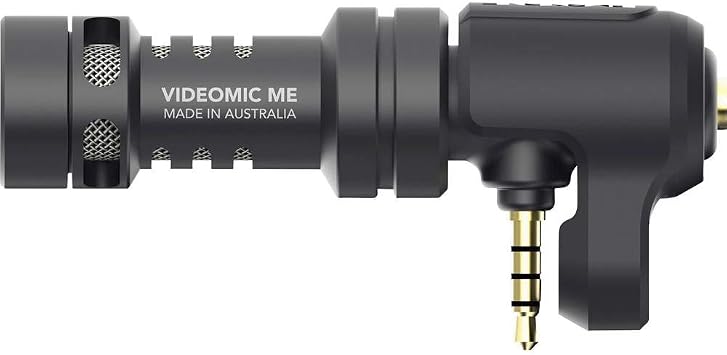 R DE VideoMic Me Compact Directional Smartphone Microphone with 3.5mm TRRS Connector for Mobile Filmmaking and Content Creation