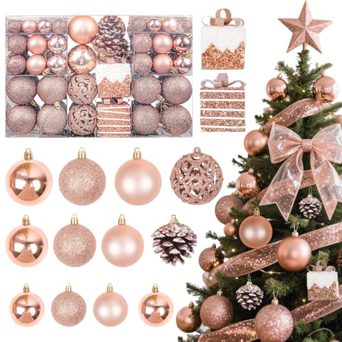 JHWELRG Weihnachtsdeko Weihnachtskugeln 101-teiliges...