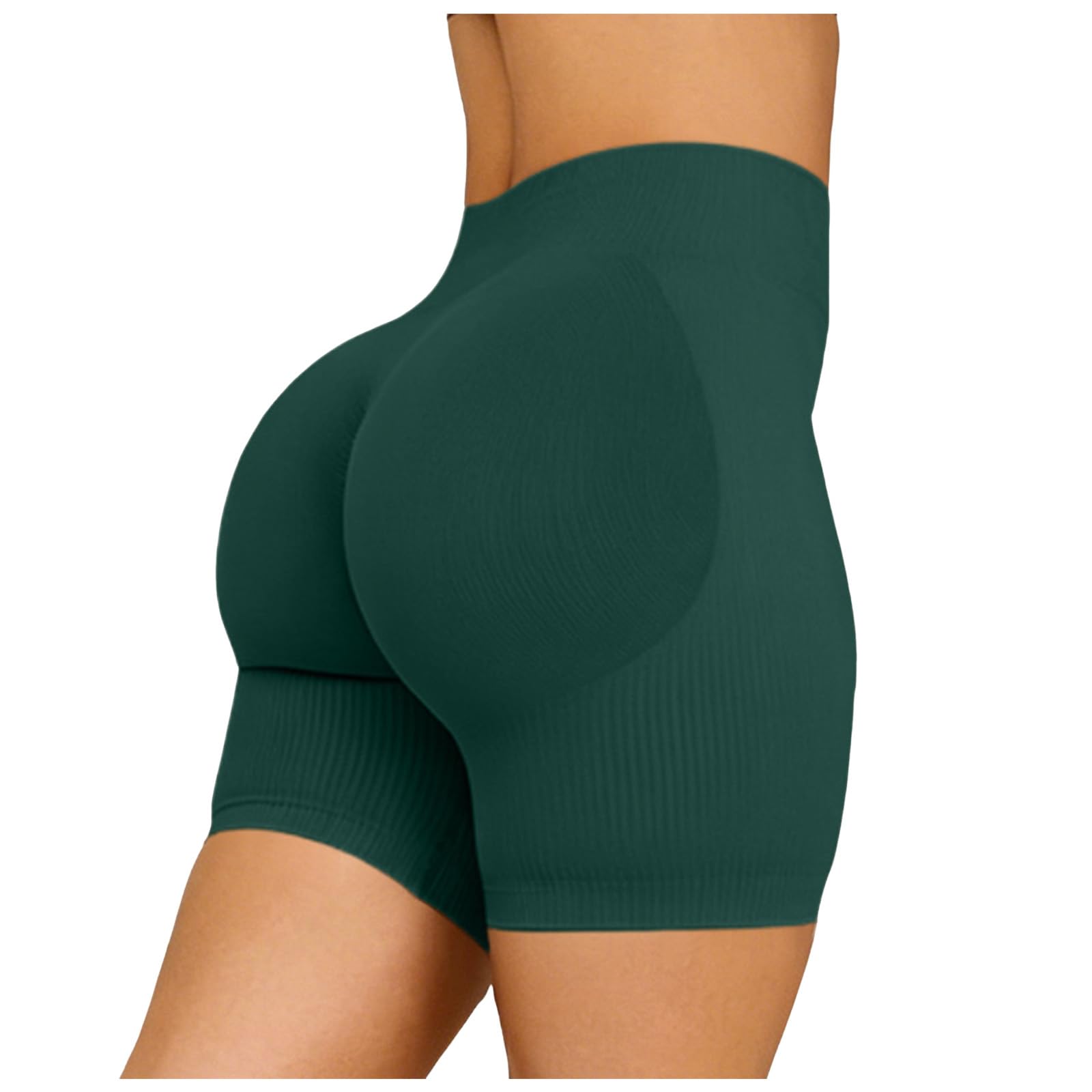 Pantaloncini Palestra Donna Push Up Leggins Corti Donna Vita Alta Shorts Sportivi Senza Cuciture per Yoga Fitness Allenamento Jogging