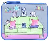 Mala Leather Coco Collection Geldbörse aus Leder, RFID-blockierend, 4295_12, blau, Einheitsgröße