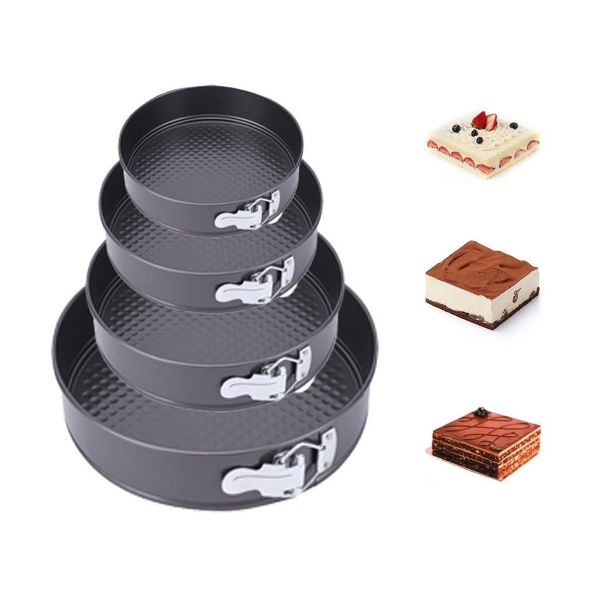 スプリング式 ケーキ型 3サイズ