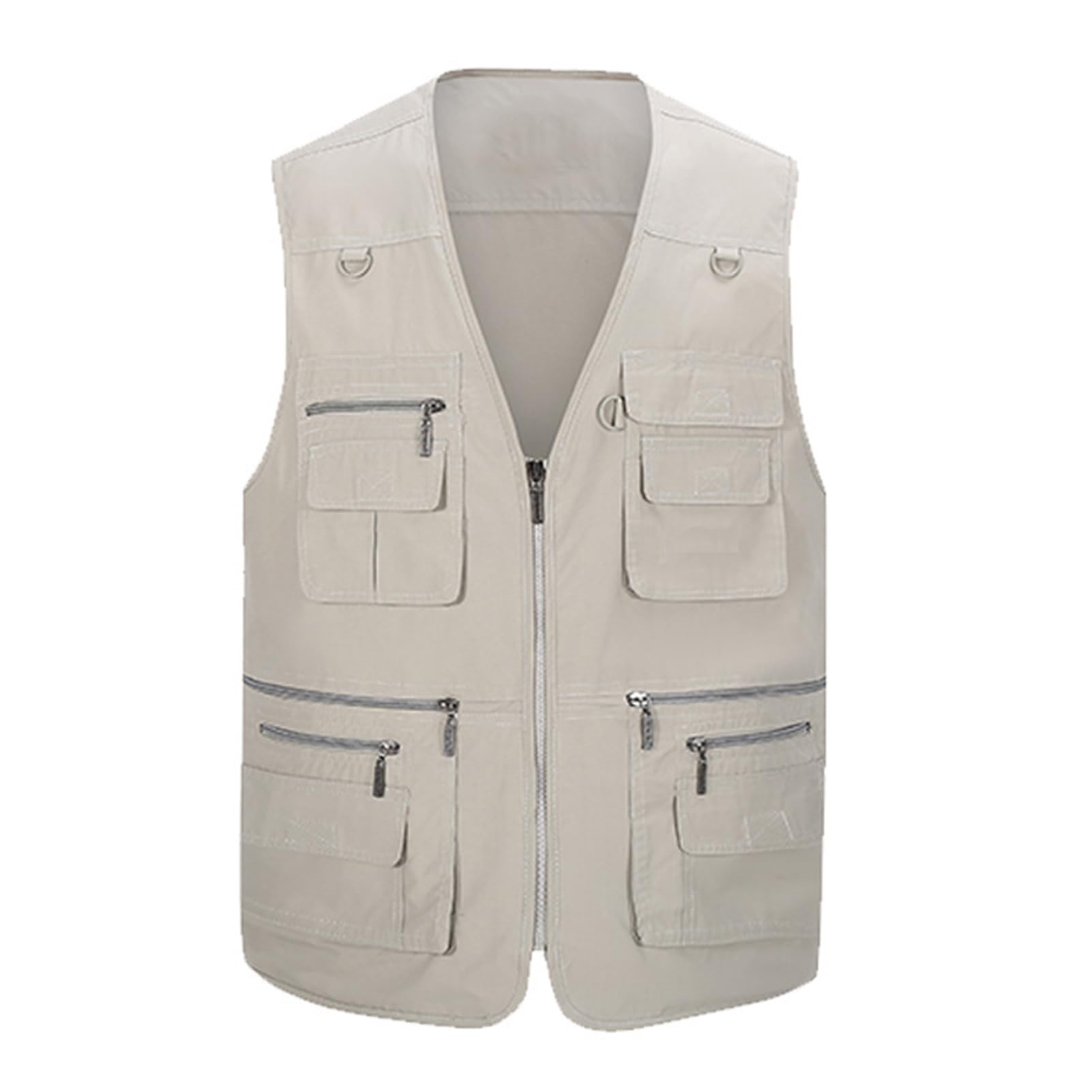 Herren Ärmellose Jacke Herren Weste Casual Weste Multifunktions-Arbeitsweste Tops Outdoor Angeln Leichte Oberbekleidung Fotografie Mantel 01
