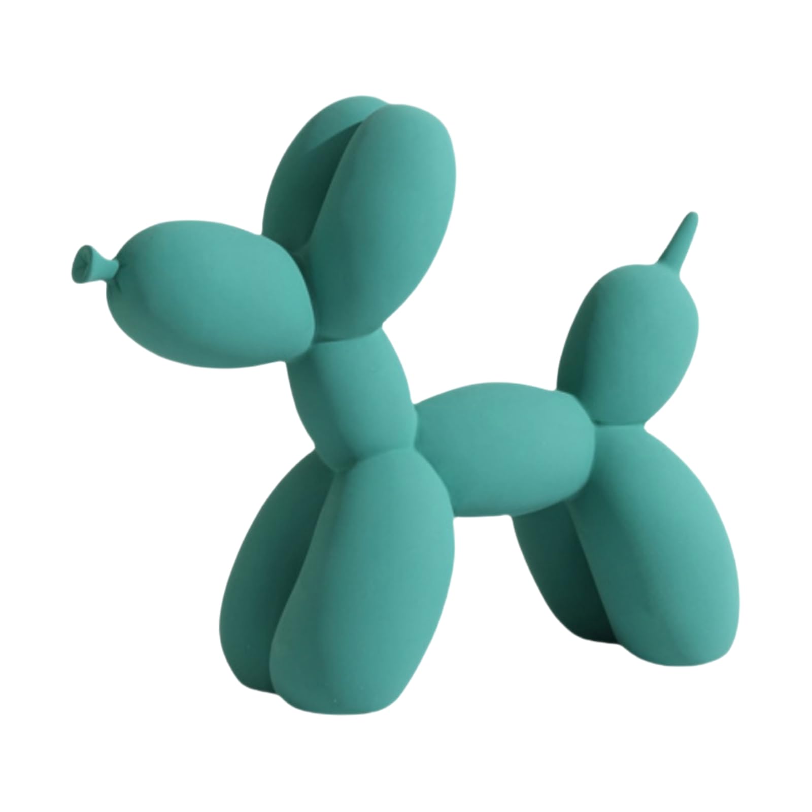 YOYUMI Esculturas Perro Globo Decoracion Adornos para,Adecuado para la decoración del vestíbulo de la Sala de Estar y el Dormitorio, Artesanías De Resina (Verde Oscuro 8.7Inch)