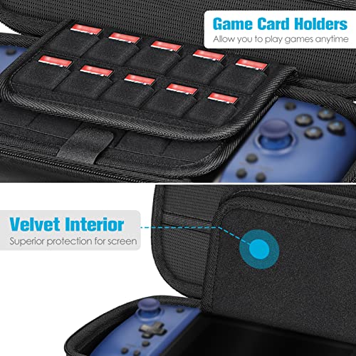 Fintie Estojo de Transporte Para Controlador Hori Nintendo Switch Split Pad Pro - Bolsa de Viagem co