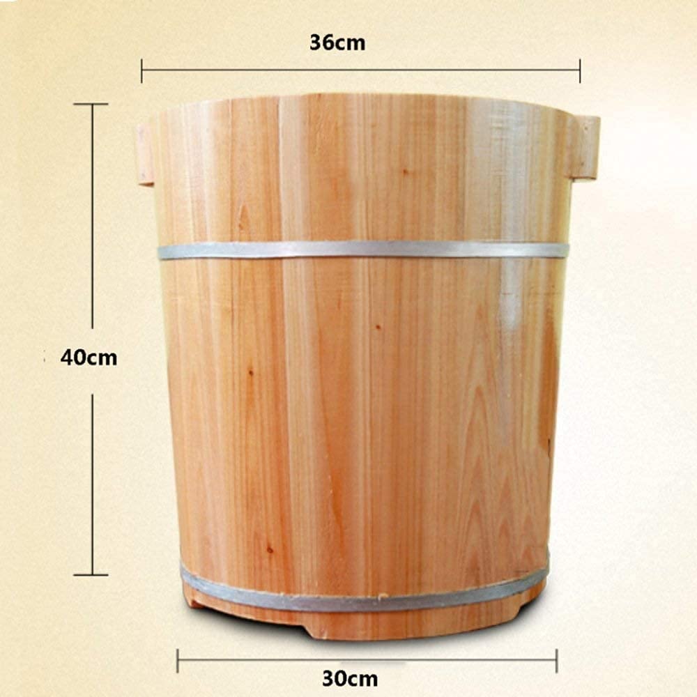 Pediküre Fußbad Wanne Becken 40cm Höhe Bad Fass Eimer Füße Holz Sauna Age Spa Mas