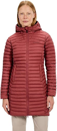 Berghaus Chaqueta larga micro para mujer, corindón, talla 10